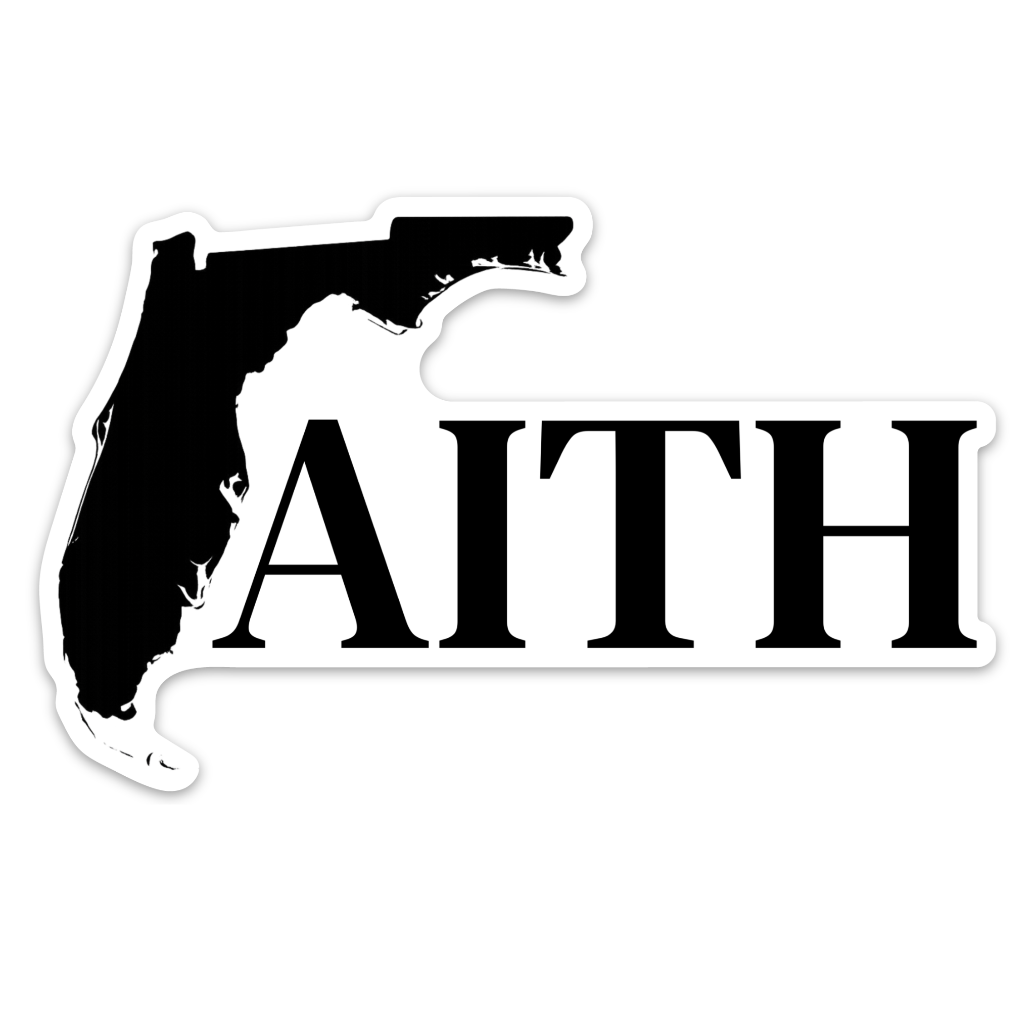 FAITH Sticker - All Black